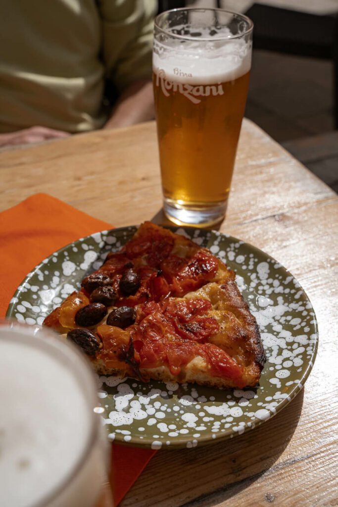 beer and foccacia puglia