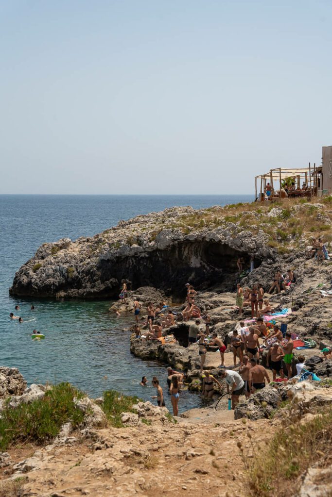 porto badisco cove in salento puglia