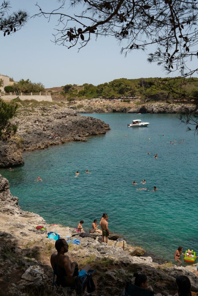 secondary cove at porto badisco beach salento