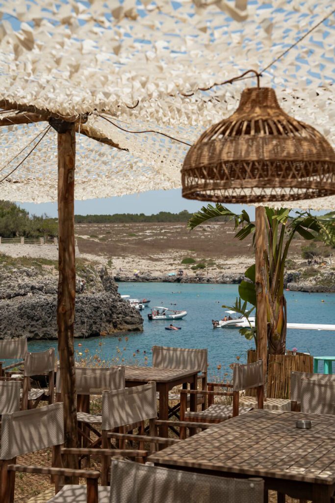 a cafe bar at porto badisco salento