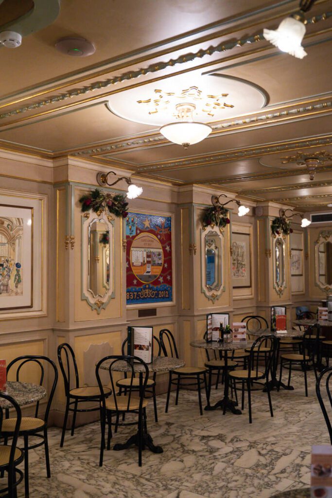 cafe interior in valletta malta