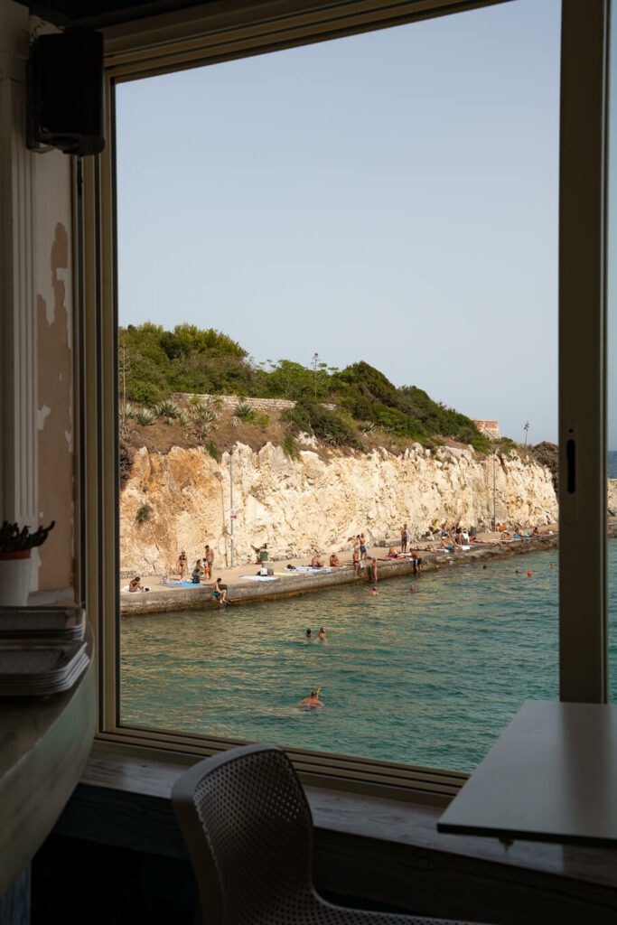 tricase porto beach in summer