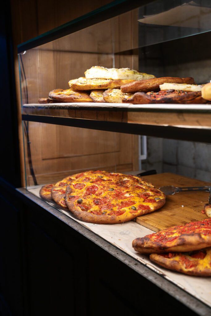 freshly baked focaccia in puglia