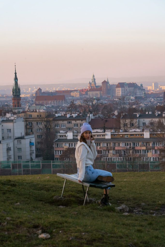 sunset during a krakow itinerary