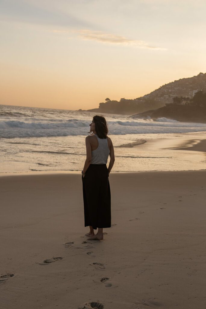 woman, me on the beach in Rio de janeiro
