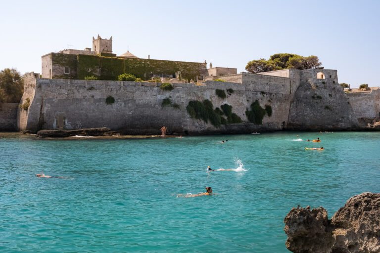 santo stefano castle at Spiaggia di Porto Ghiacciolo monopoli pugli