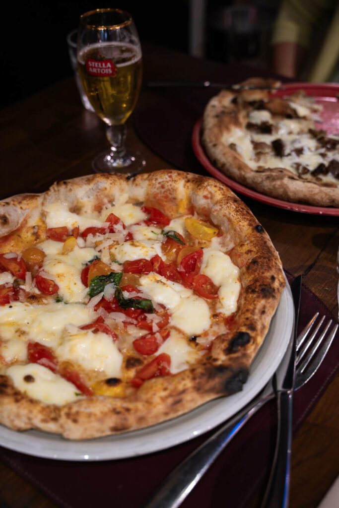 tasting pizza on a naples pizza tour
