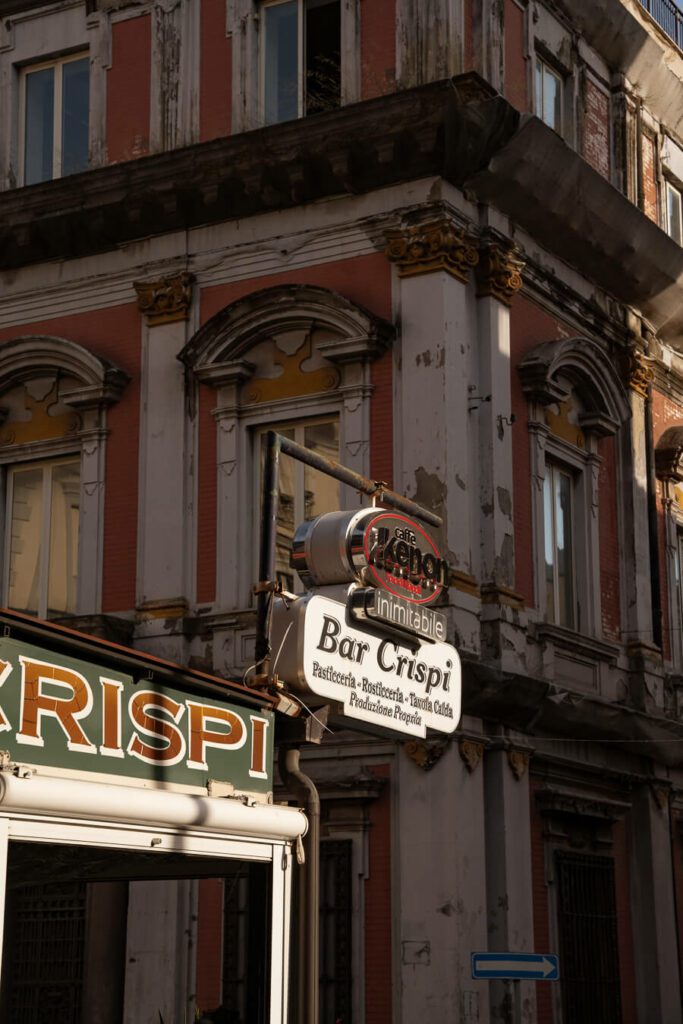 bar sign in naples italy
