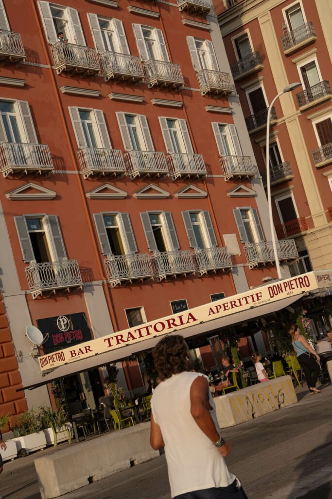 a trattoria on the lungomare naples italy