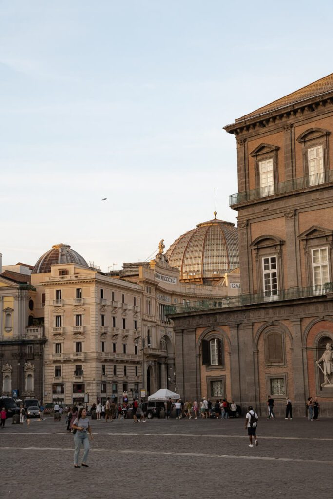 Piazza del Plebiscito naples italy itinerary