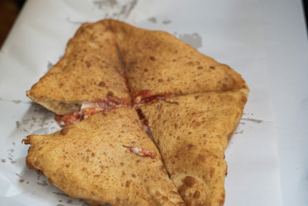 fried pizza in naples italy
