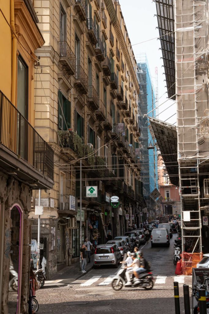 historic center street naples italy