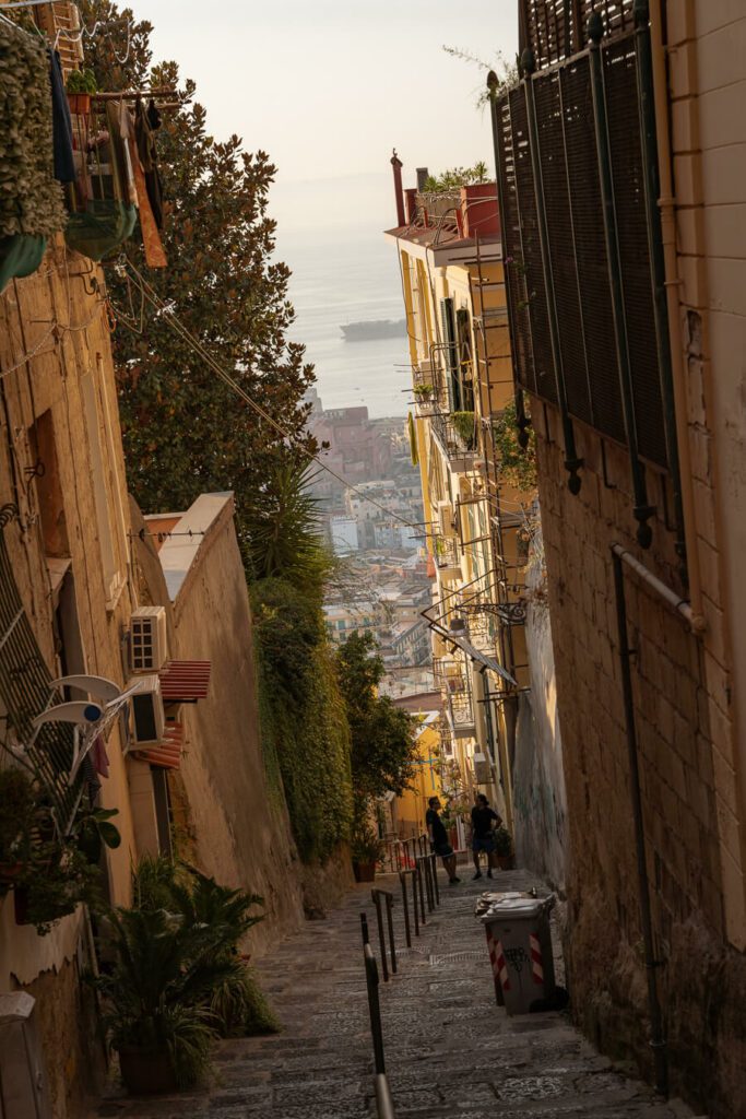 vomero street in naples