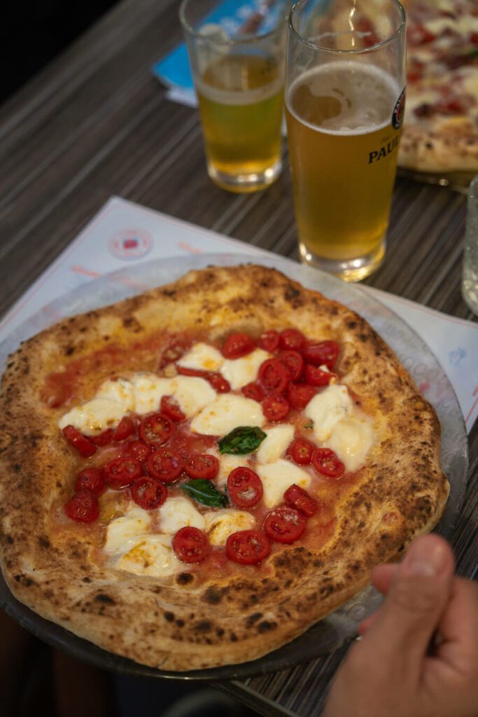 tomato pizza in naples italy