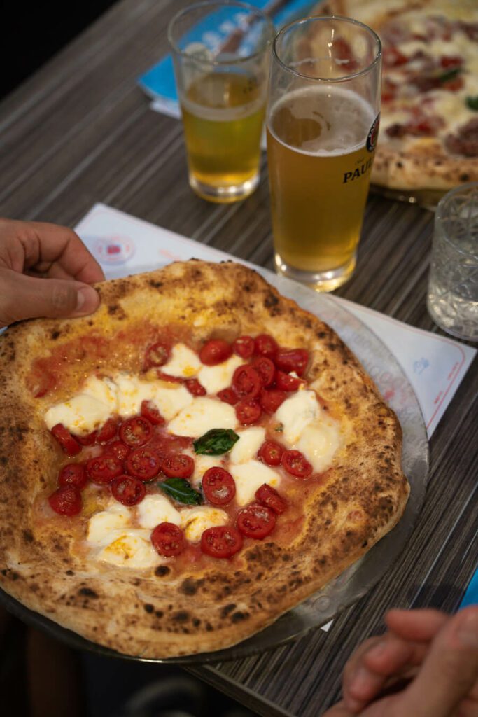 margherita pizza in naples italy