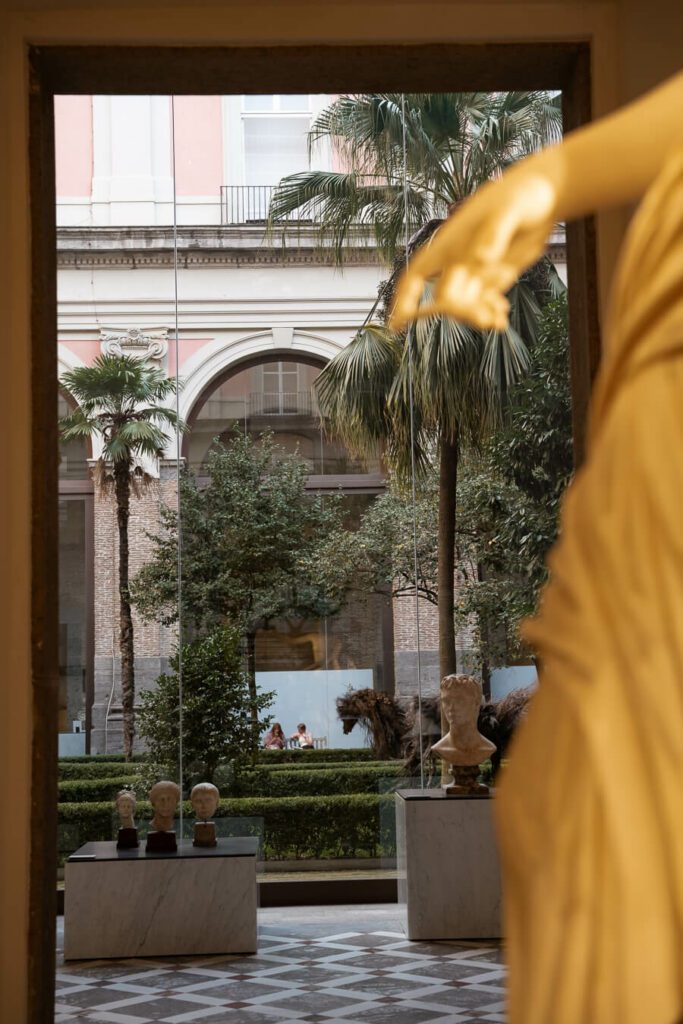 courtyard, naples archaeological museum