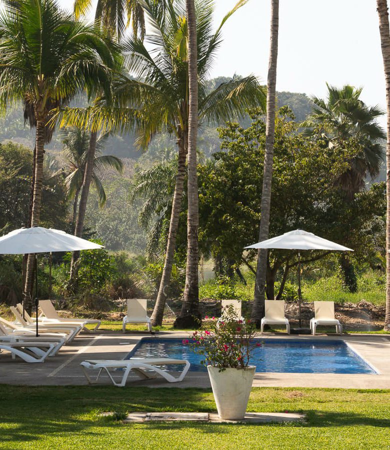 pool area at a boutique san pancho hotel