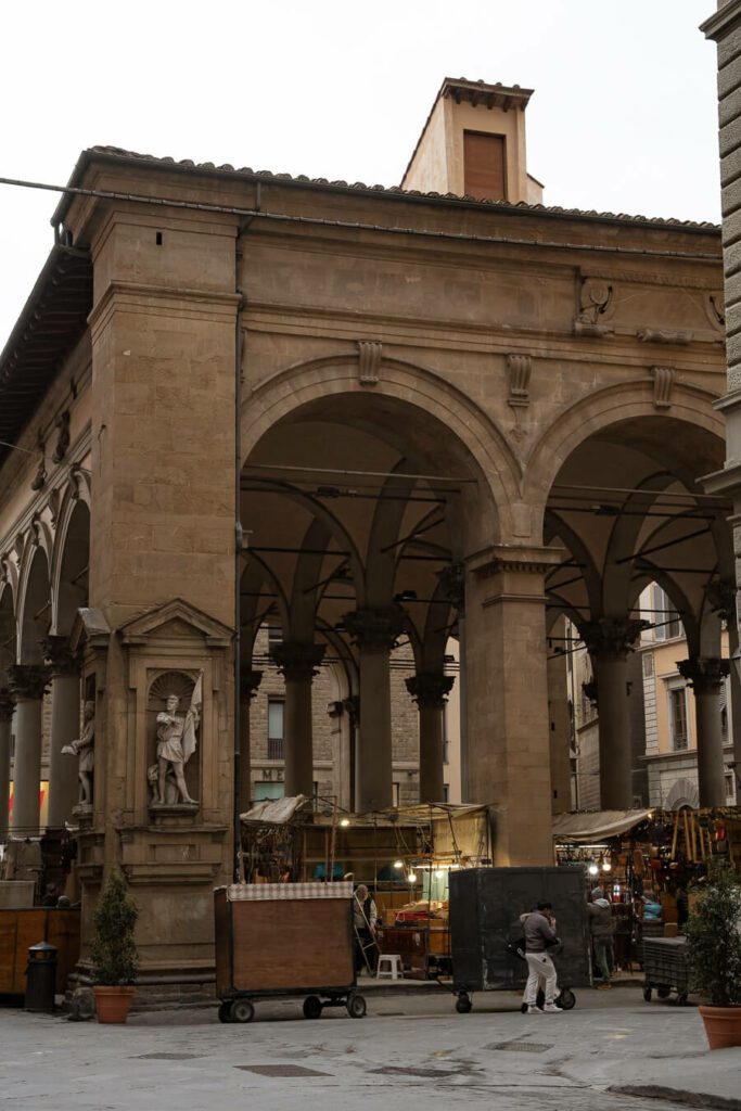 covered market in florence italy