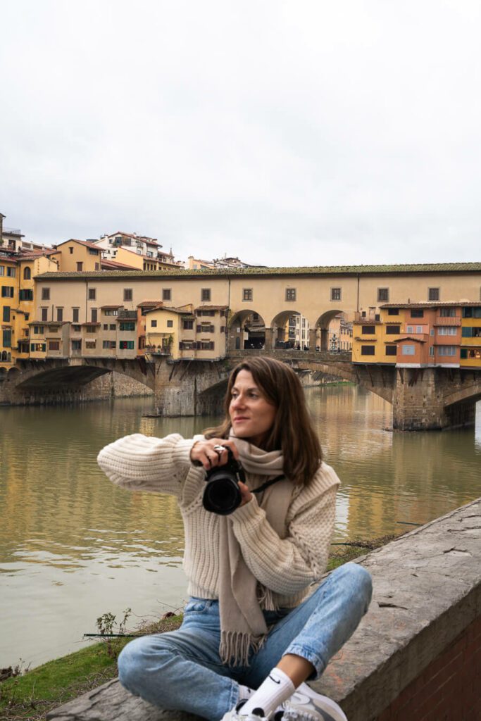 woman, me on a florence itinerary
