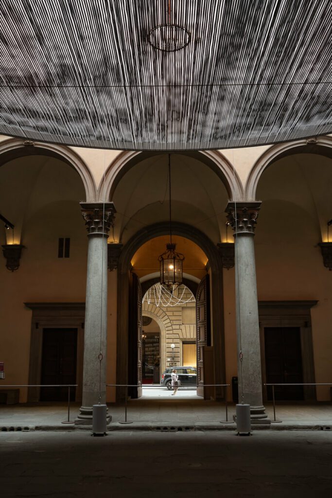 Plazzo Strozzi courtyard in florence