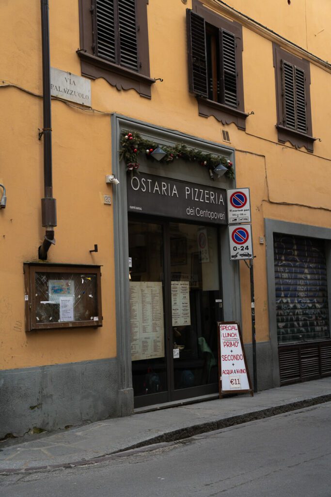 a neighborhood restaurant in florence italy
