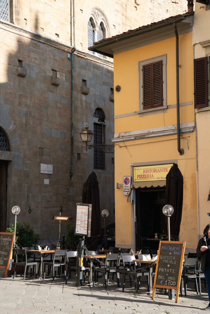 a corner restaurant in florence italy