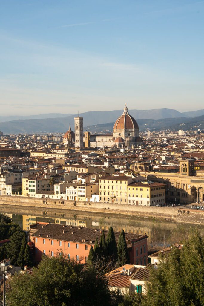 view from Piazza michelangelo florence