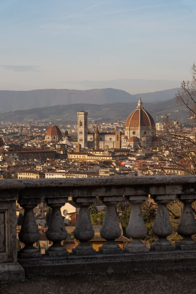 view of the duomo in florence italy