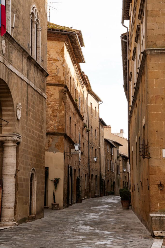 main street in pienza italy