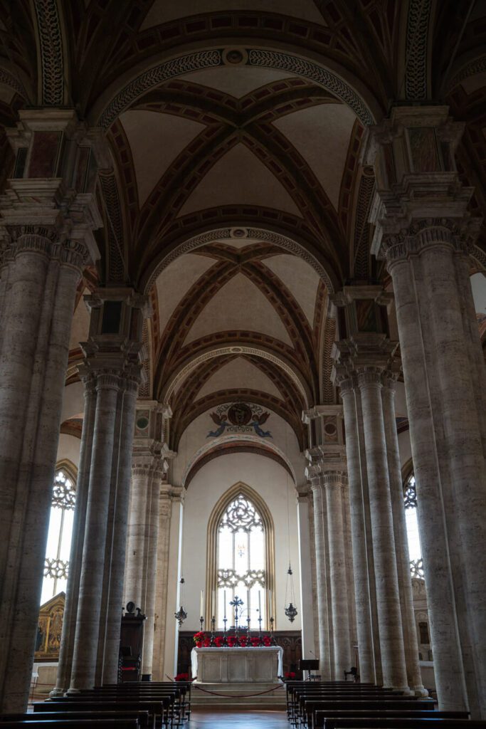interior of Pienza cathedral