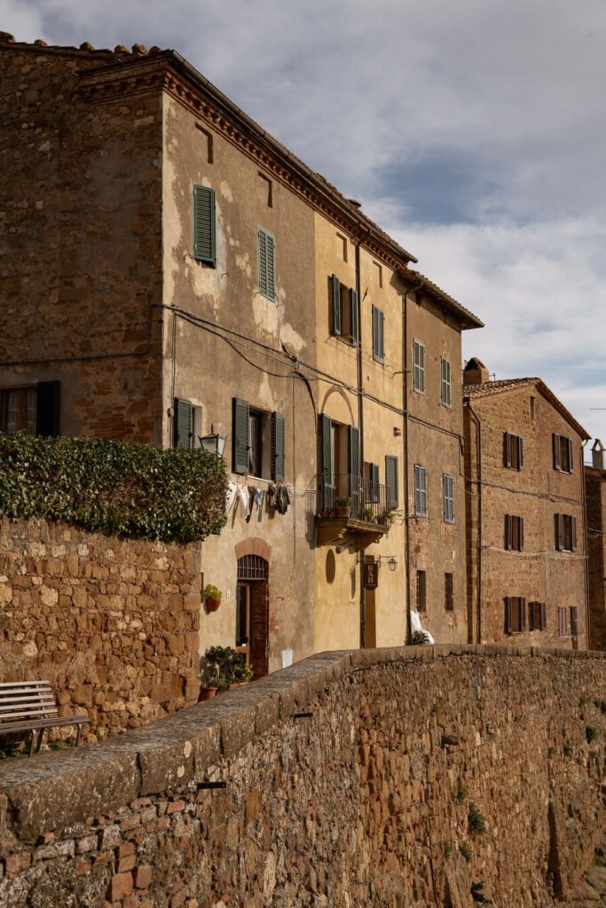 the village walls- a perfct vantage point for countryside view