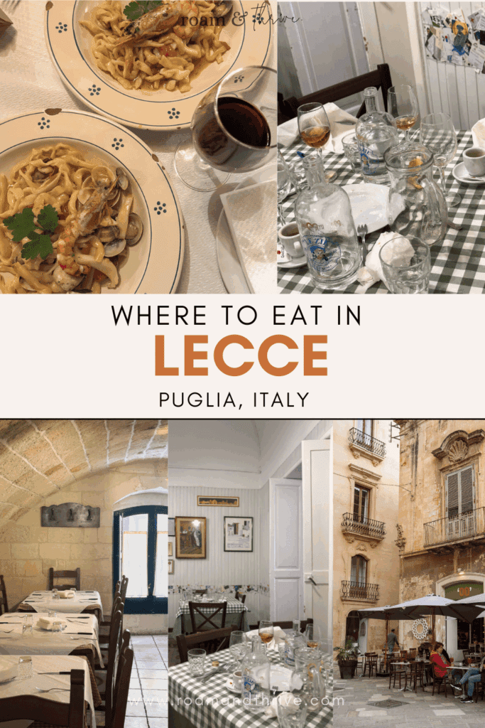 best restaurants in lecce italy