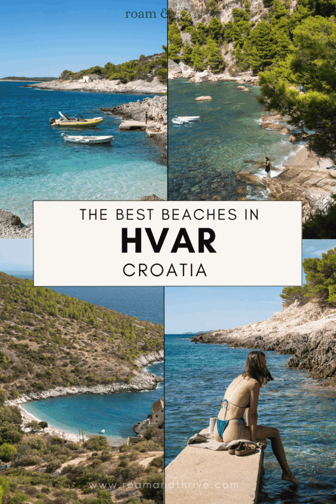 beaches on hvar island croatia