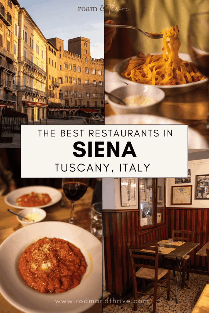 best restaurants in siena italy