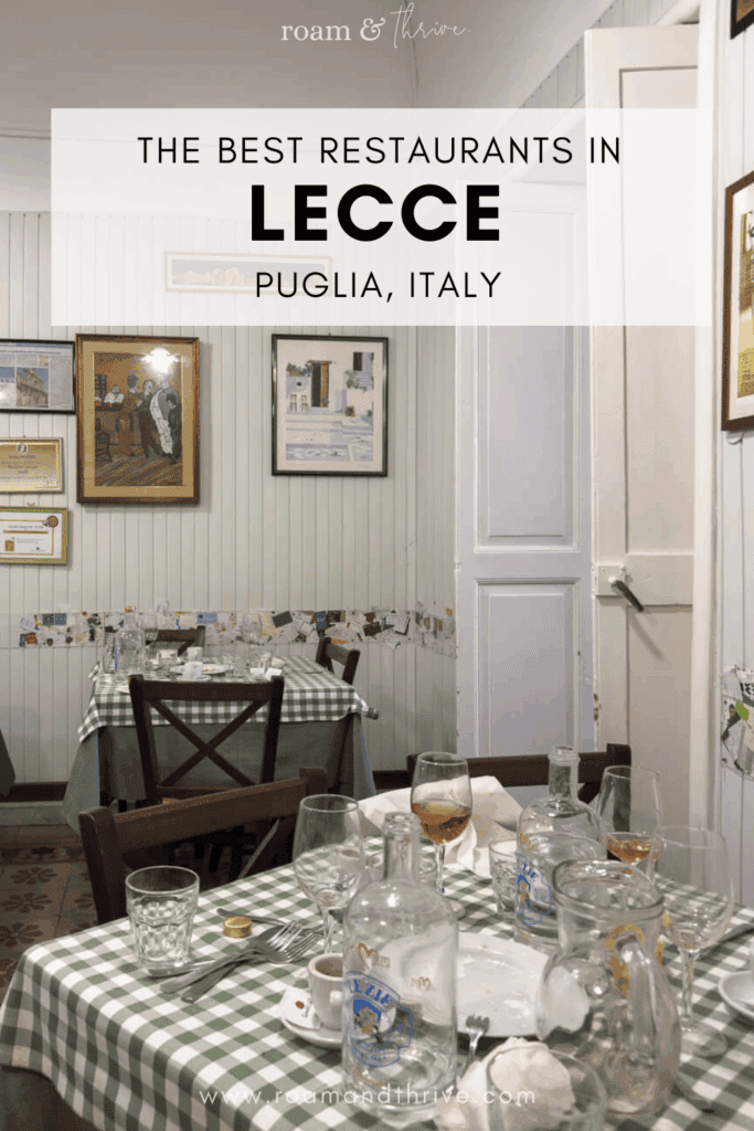 restaurants in lecce