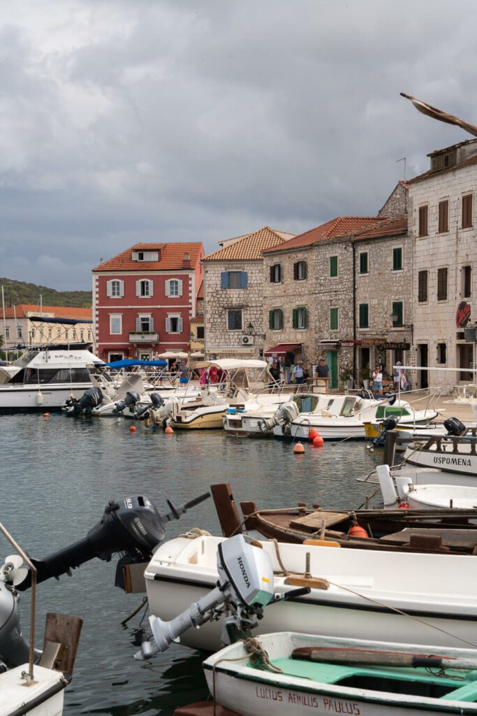 stari grad waterfront in hvar island croatia