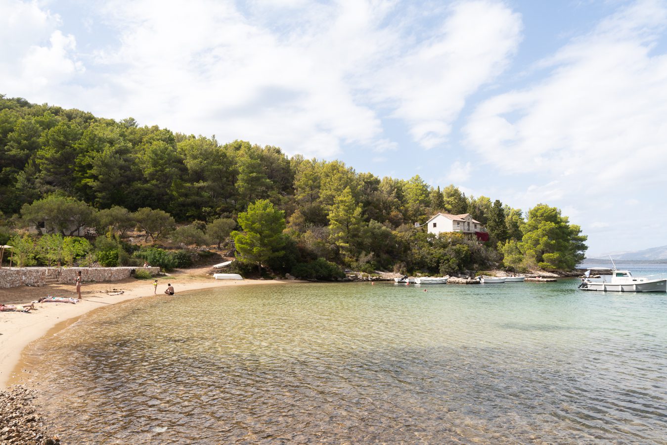 Maslinica Bay, a beach near stari grad hvar