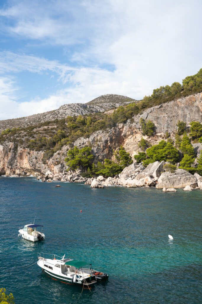 Malo Zaraće Beach on hvar croatia