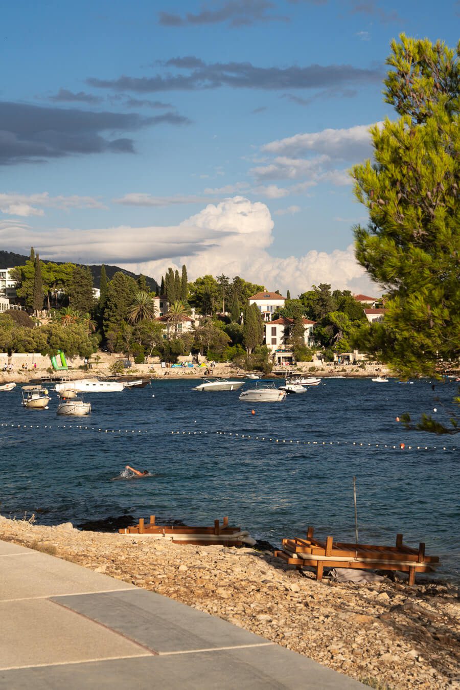 sunset light on Bonj Beach hvar