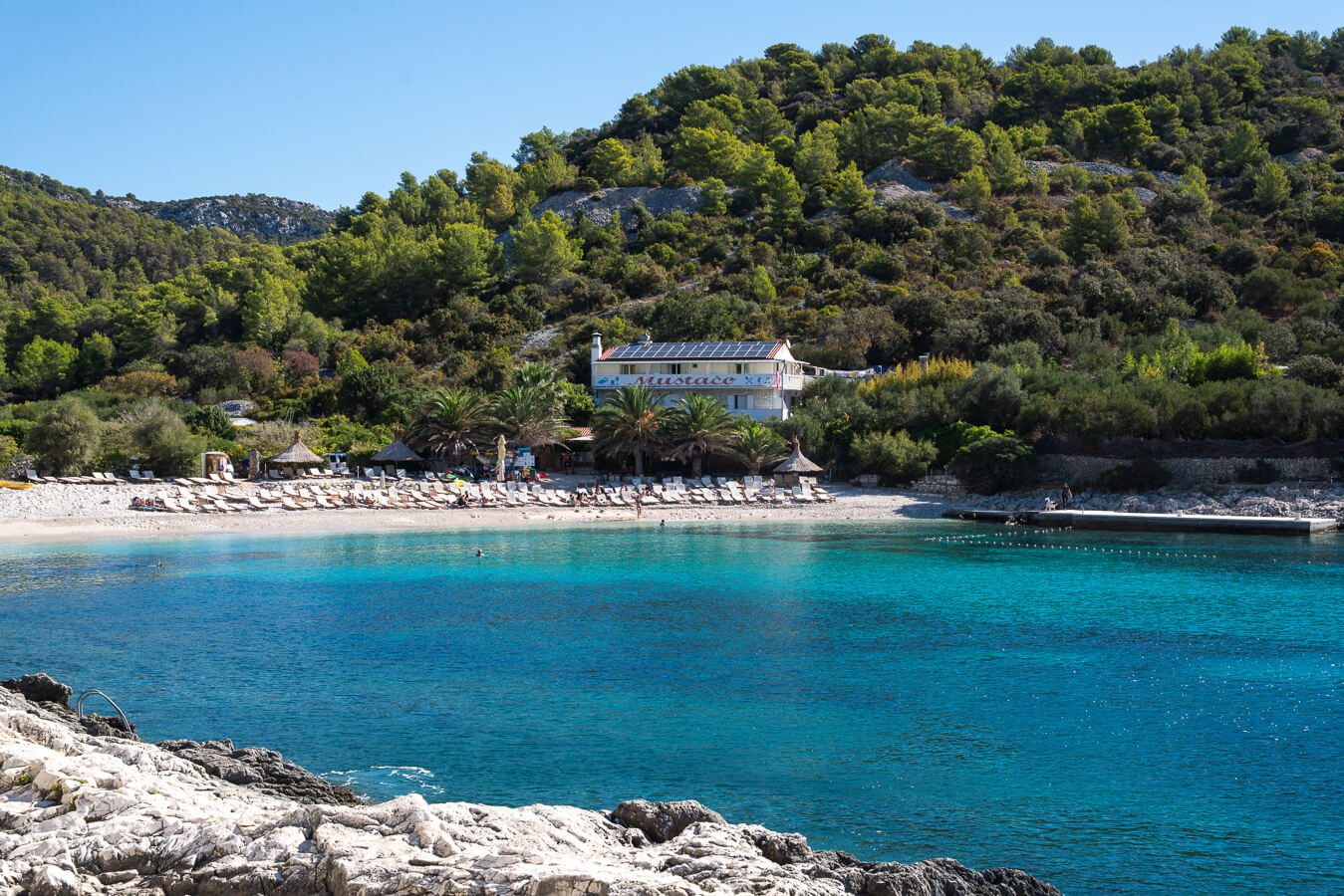 Pokonji Dol Beach in the morning in hvar
