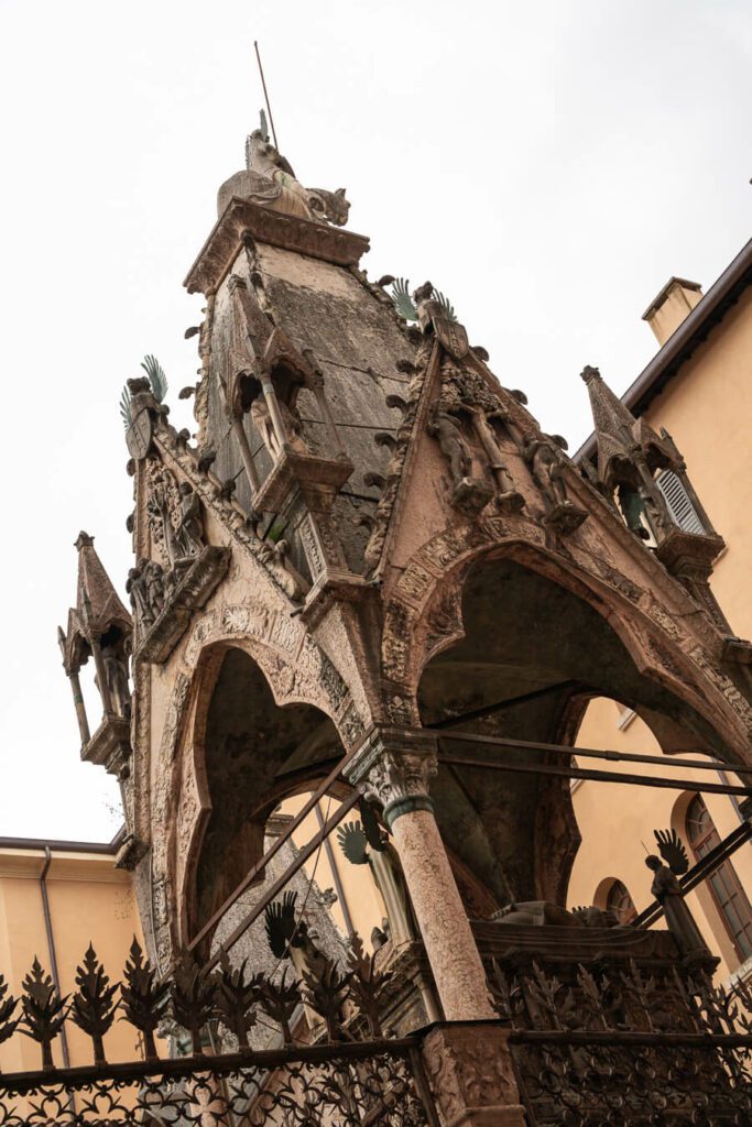 Scaliger Family Tombs close up in verona