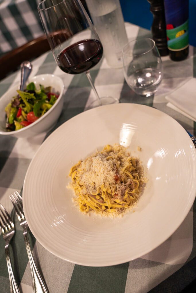 pasta with white ragu in verona italy
