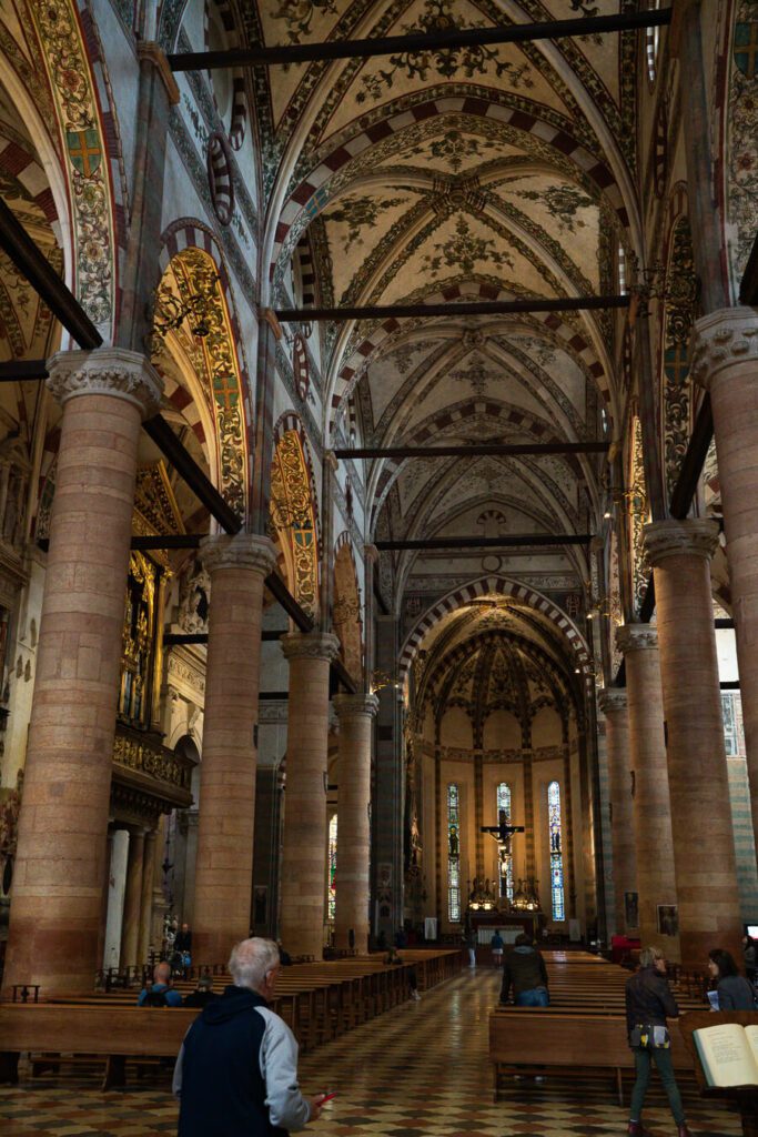 interior nave of basilica of saint anastasia