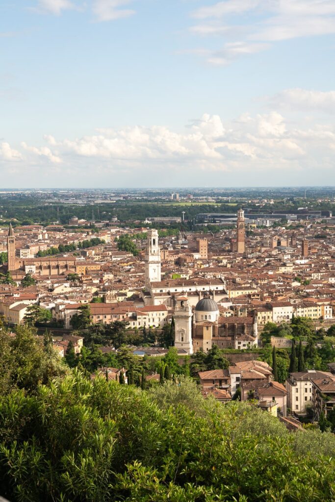 verona city view from Santuario della Madonna di Lourdes