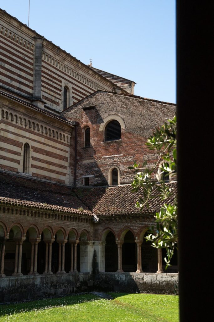 cloister and church of san zeno cathedral verona