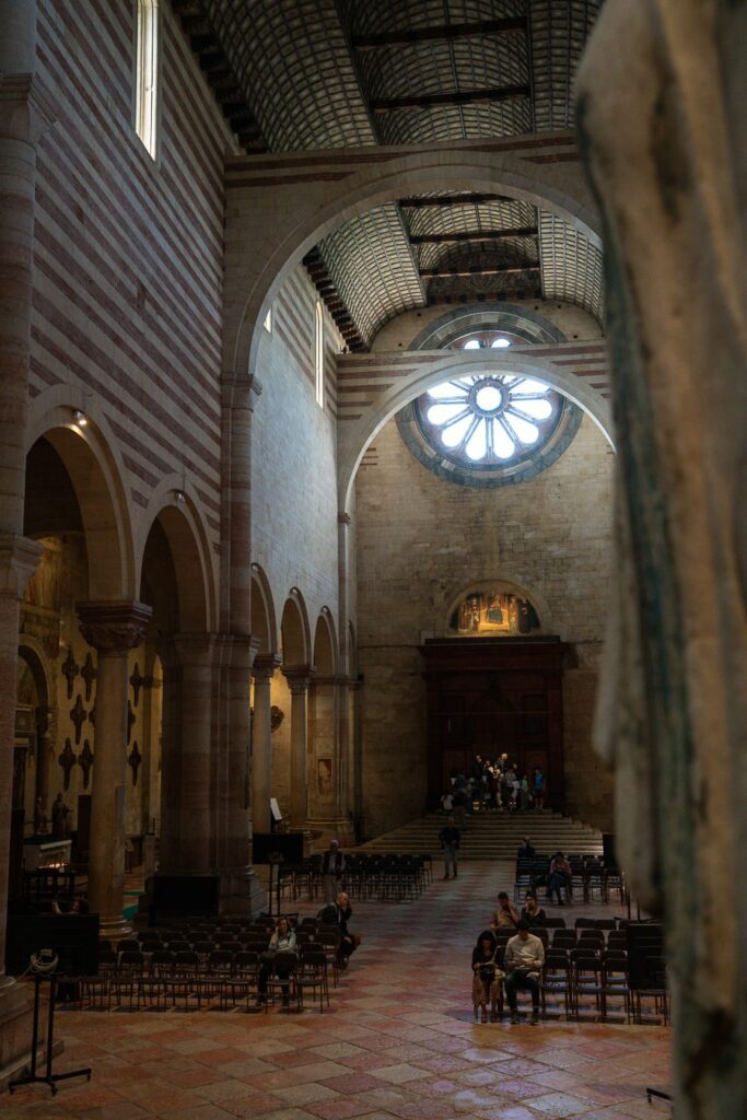 interior of San Zeno basilica verona
