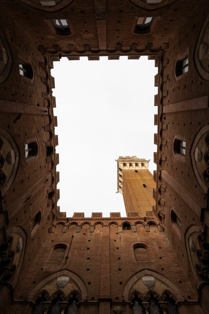 siena town hall with torre mangia