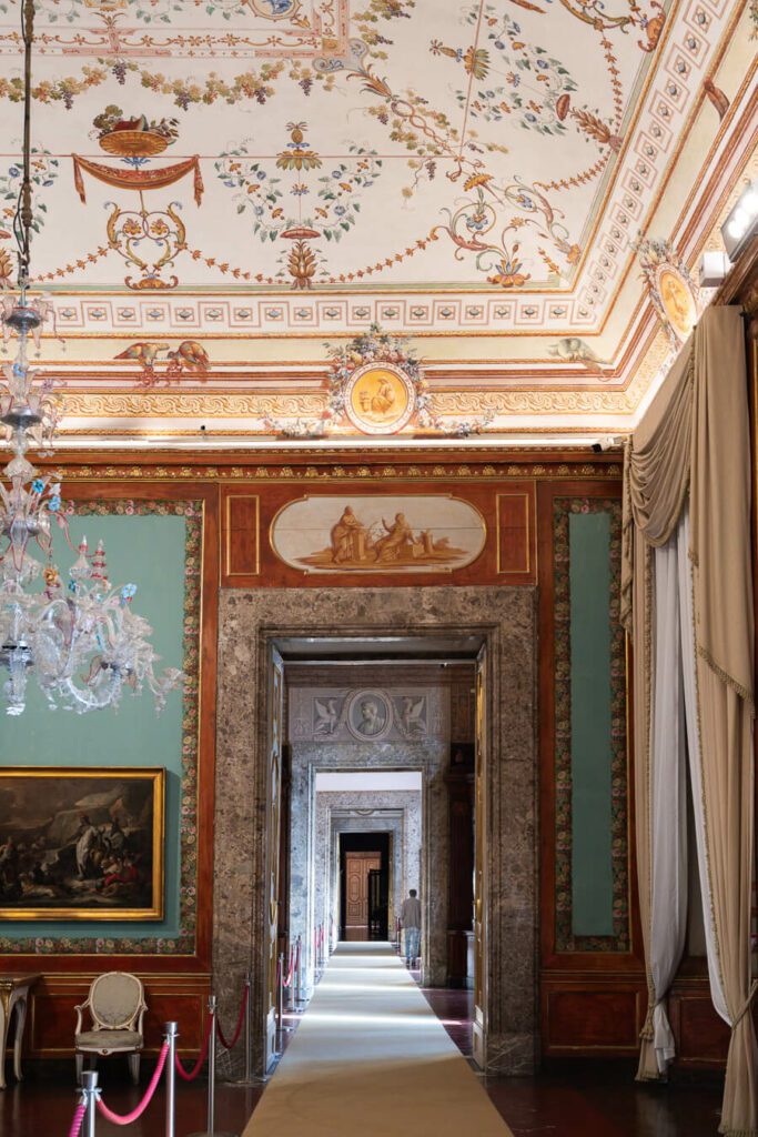 royal apartments at royal palace of Caserta