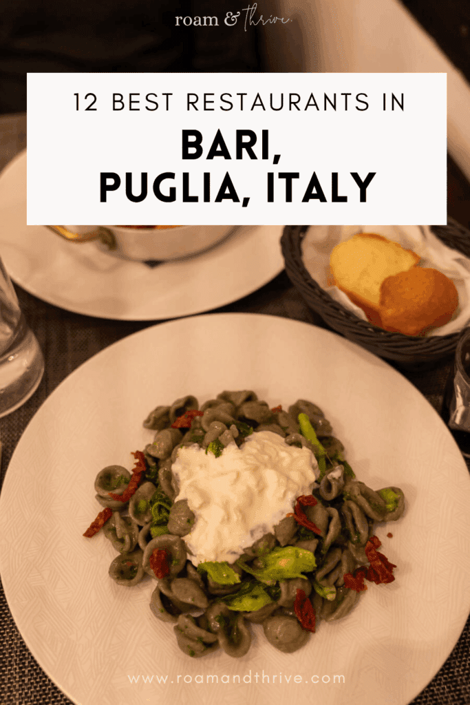 best restaurants in bari italy