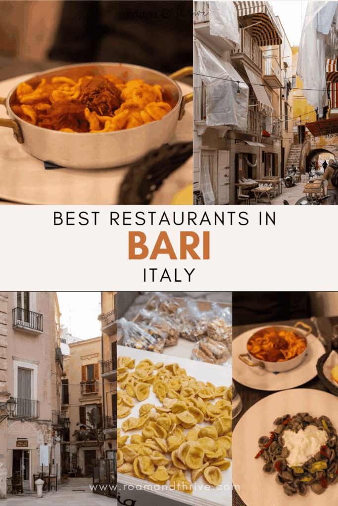 restaurants in bari italy